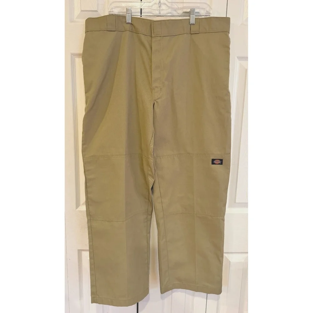 Dickies Loose Fit Double Knee Work Pants in Khaki Men's Size 40 X 30
